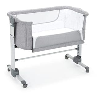 Baby cot for sleeping at the side of bed - Connie Leonard furniture and flooring